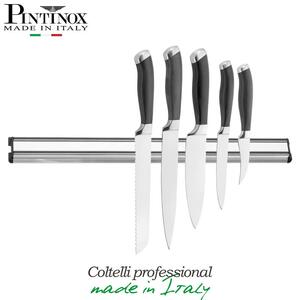 Pintinox Coltelli Professionali Ceppo Legno Con Set Da 6 Coltelli