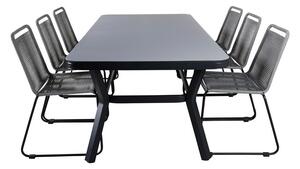 Tavolo e sedie set Dallas 3603Corda, Metallo