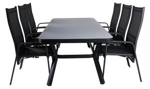 Tavolo e sedie set Dallas 3601Tessile, Metallo