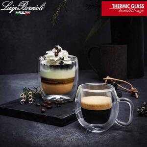 Bormioli Luigi Thermic Glass Caffe Supremo Set 2 Tazze 30 cl In Vetro Termico