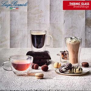 Bormioli Luigi Thermic Glass Duos Latte Set 2 Bicchieri 34 cl In Vetro Termico