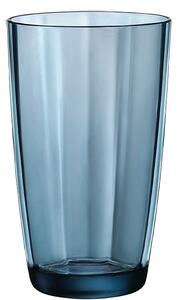 Bormioli Rocco Pulsar Ocean Blue Bicchiere Cooler 45,5 cl Set 6 Pz In Vetro Colorato