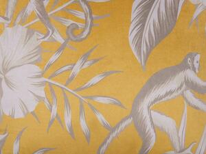 Set di 2 cuscini decorativi forma di animale giallo 45 x 45 cm moderno Glamour Decor accessori Beliani