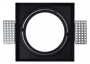 Portafaretto da Incasso AR111 Quadrato Orientabile 148x148mm - Nero Colore del corpo Nero