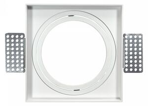 Portafaretto da Incasso AR111 Quadrato Orientabile 148x148mm - Bianco Colore del corpo Bianco