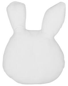 Set di 2 cuscini per bambini Set di 2 cuscini a forma di coniglietto in tessuto bianco e nero con imbottitura morbida per bambini Beliani