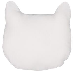Set di 2 cuscini per bambini Cuscino a forma di gatto in tessuto bianco e Nero con imbottitura morbida per bambini Beliani