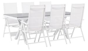 Tavolo e sedie set Dallas 4036Tessile, Metallo