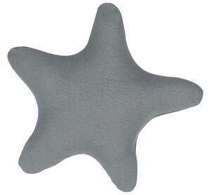 Set di 2 cuscini per bambini in tessuto grigio a forma di stella con imbottitura morbida per bambini Beliani