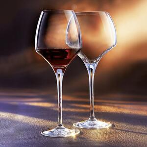 Calice con coppa ampia e ben affusolata nella parte superiore che esalta sia le qualità di vini rossi molto potenti e tannici come il Cabernet o il Merlot sia la ricchezza aromatica di vini bianchi giovani e novelli