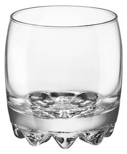Elegante e raffinato bicchiere acqua in vetro cristallino, massima brillantezza e trasparenza