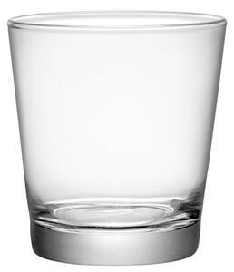 Bicchiere acqua in vetro trasparente a forma di cono rovesiato