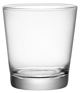 Bicchiere double old fascion in vetro trasparente a forma di cono rovesiato