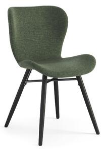 ALTEA Verde (tessuto Rio 140) / gambe nere – SEDIA MODERNA PER SOGGIORNO / SALA DA PRANZO / CUCINA / UFFICIO