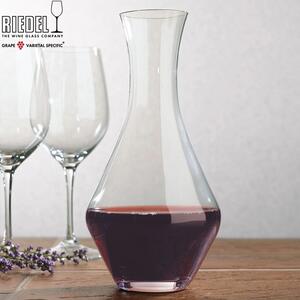 Decanter in cristallo puro senza piombo, indispensabile per la decantazione di grandi vini Cabernet-Sauvignon, elegante in tavola, maneggevole, da tenere sempre a portata di mano
