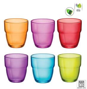 Bormioli Rocco Modulo Multicolor Bicchiere Acqua 30,5 cl Set 6 Pz