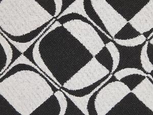 Set di 2 cuscini decorativi in bianco e nero 45 x 45 cm in cotone rimovibili con imbottitura in poliestere Beliani