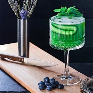 Calice da cocktail dallo stile vintage con coppa squadrata e capiente, ideale per servire diversi tipi di drink