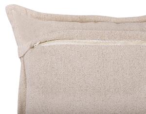Set di 2 cuscini Set di 2 cuscini copricuscino in cotone nero e beige con motivo boho quadrato di riempimento 45 x 45 cm Beliani