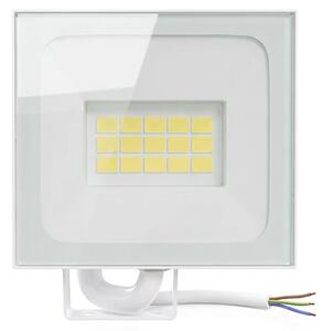 Faro LED 10W IP65 in Alluminio Bianco con OSRAM chip LED Colore Bianco Caldo 3.000K