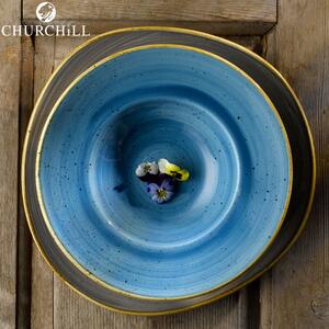 Churchill Stonecast Cornflower Blue Piatto Pasta Con Falda Cm 28 Porcellana Vetrificata Blu