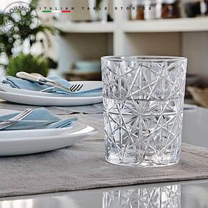 Bicchiere per il servizio di acqua liscia o gassata, finemente decorato. Un tocco di sofisticata originalità per la tua tavola