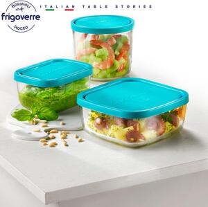 Formato rettangolare, facilmente stoccabile, è perfetto per conservare in sicurezza abbondanti porzioni di cibo. Disponibile in altre dimensioni