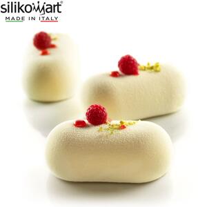 Silikomart Monoporzioni Pillow 80 ml Stampo In Silicone Antiaderente Bianco