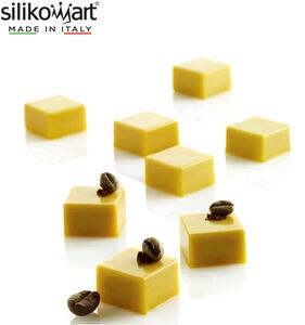 Silikomart Micro Square 5 ml Stampo In Silicone Antiaderente Bianco