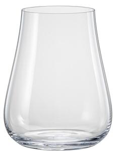 <p>Bicchiere in cristallo soffiato particolarmente indicato per acque minerali lisce o naturali. la sua forma implica una inspirazione, nel momento della bevuta, che concentra ogni sottile sensazione.</p>