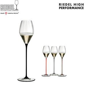 Riedel High Performance Champagne Black Calice Flute 37,5 cl In Cristallo