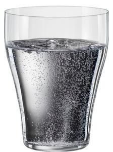 <p>Bicchiere in cristallo soffiato particolarmente indicato per acque minerali frizzanti ed effervescente. La sua forma, piacevole ed elegante, favorisce lo sviluppo delle bollicine rendendole più pungente e stimolante.</p>