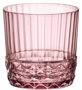 <p>Bicchiere basso finemente decorato nell'esclusiva tonalità rosa rosa, un design vintage ideato per esaltare il colore dei drinks con preziosi effetti di luce.</p>