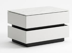 Tavolino da notte moderno, grigio, design elegante