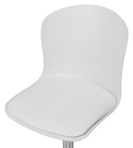 Sedia dirigenziale in ecopelle bianca girevole regolabile in altezza Beliani