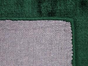 Tappeto tappetino di colore Verde Viscosa 140 x 200 cm trapuntato pelo corto in stile Moderno Beliani