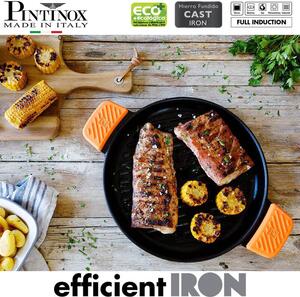 Pintinox Efficient Iron Tegame Con Grill 24cm Ghisa