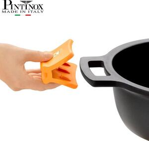 Pintinox Efficient Due Presine In silicone Arancio Per Casseruola 20cm