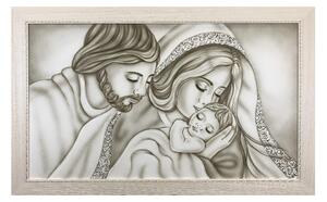 Art Maiora Capoletto capezzale moderno su tela con la sacra famiglia 