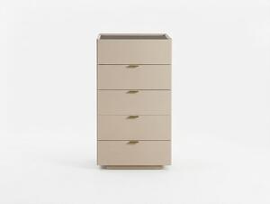 Comodino moderno, beige, design elegante, per camera da letto, armadio, mobiletto