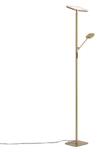 Lampada da terra moderna in ottone con LED dimmerabile - Divana
