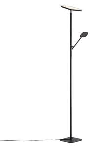 Lampada da terra moderna nera con LED dimmerabile - Divana