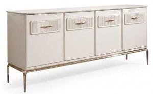 Mobile bar beige, design moderno, elegante, basso, mobile TV