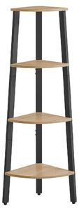 Scaffale Angolare - Leobert - Rovere Sonoma - 34 X 34 X 125 Cm