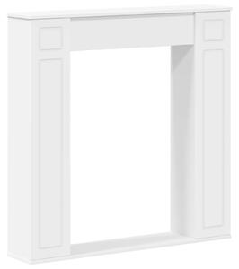 VidaXL Rivestimento per camino, bianco, 100 x 20 x 100 cm, materiale composito in legno