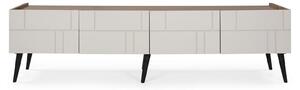 Supporto TV in legno color beige, mobile TV, mobile TV moderno, pensile TV