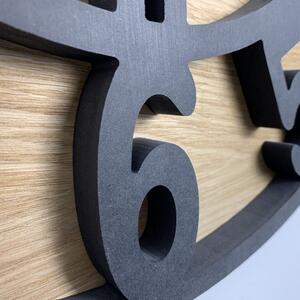 Orologio rotondo in legno di qualità ARABIC LOFT Diametro 50 cm