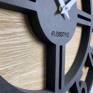Orologio rotondo in legno di qualità ARABIC LOFT Diametro 50 cm