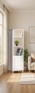 Libreria elegante con vano chiuso, ideale per libri e oggetti personali