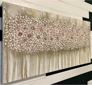 Art Maiora Quadro moderno dipinto a mano su tela in cotone "Bouquet" 100x100 Tela Dipinti su Tela Quadri per soggiorno